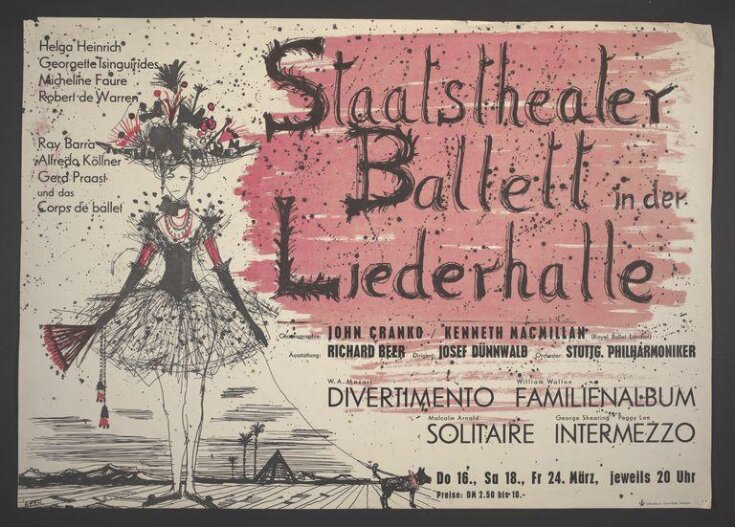 John Cranko's first season at the Stuttgart Ballet, 1961 image