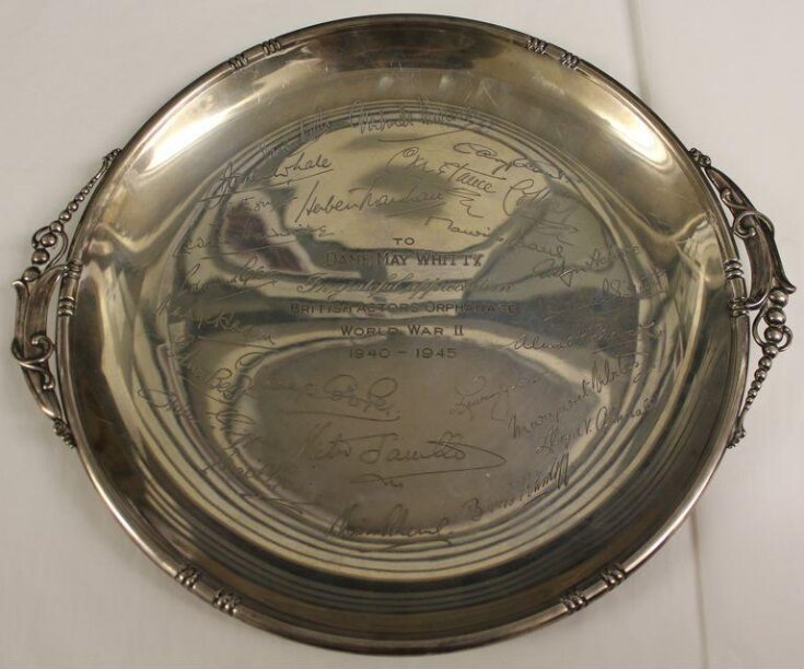 Silver salver presented to Dame May Whitty (1865-1948) top image