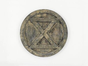 Extinction Symbol woodblock