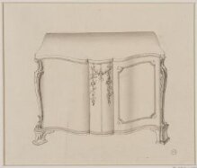 A design for a commode attributed to Thomas Chippendale thumbnail 1