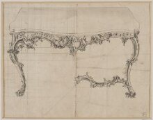 Design for a rococo table attributed to Thomas Chippendale thumbnail 1