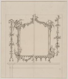 Design for an overmantel in two parts thumbnail 1