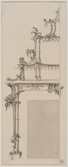 Design for a chinoiserie-inspired chimney piece thumbnail 1