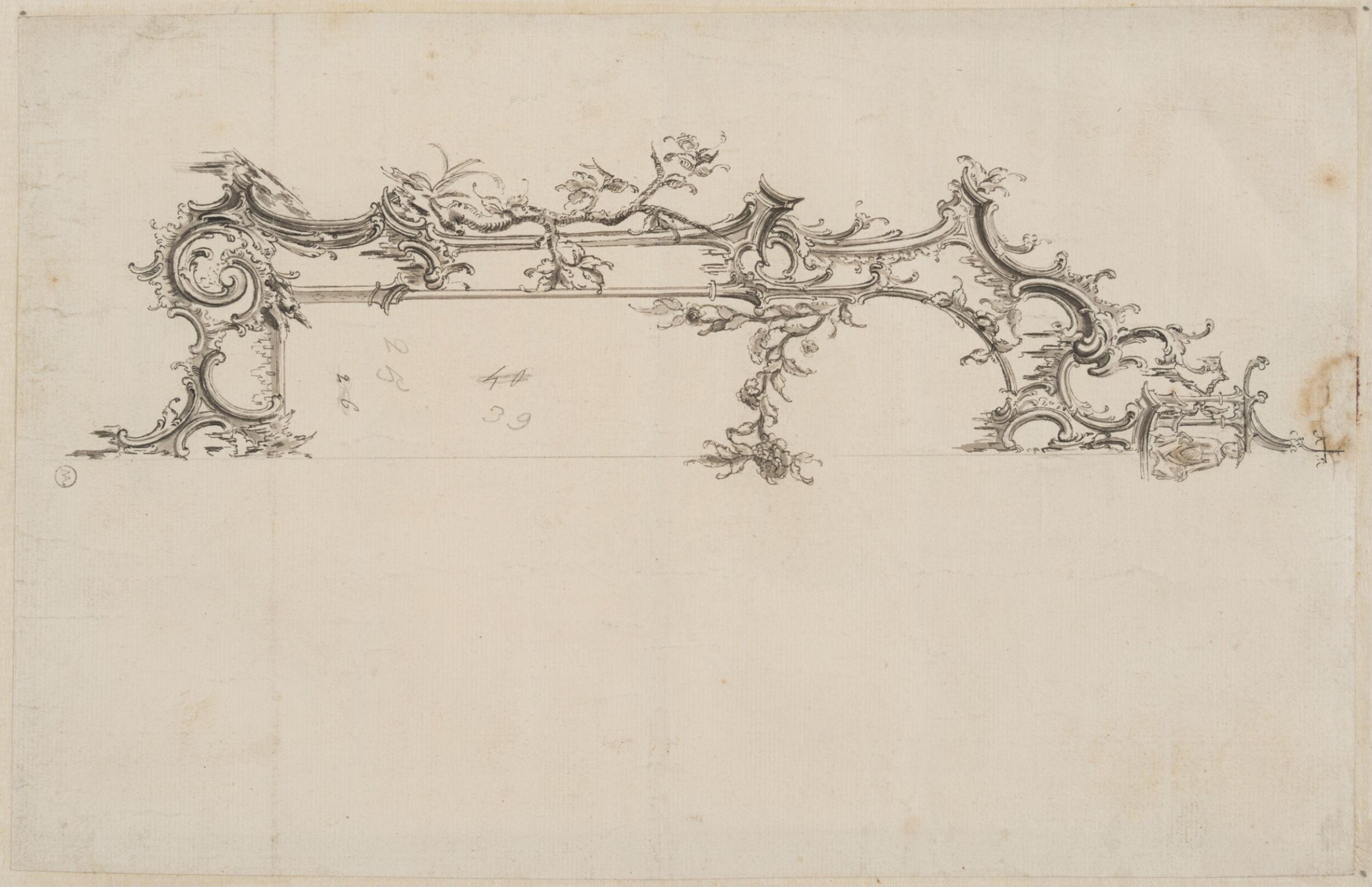 Drawing, Thomas Chippendale Senior, ca. 1760