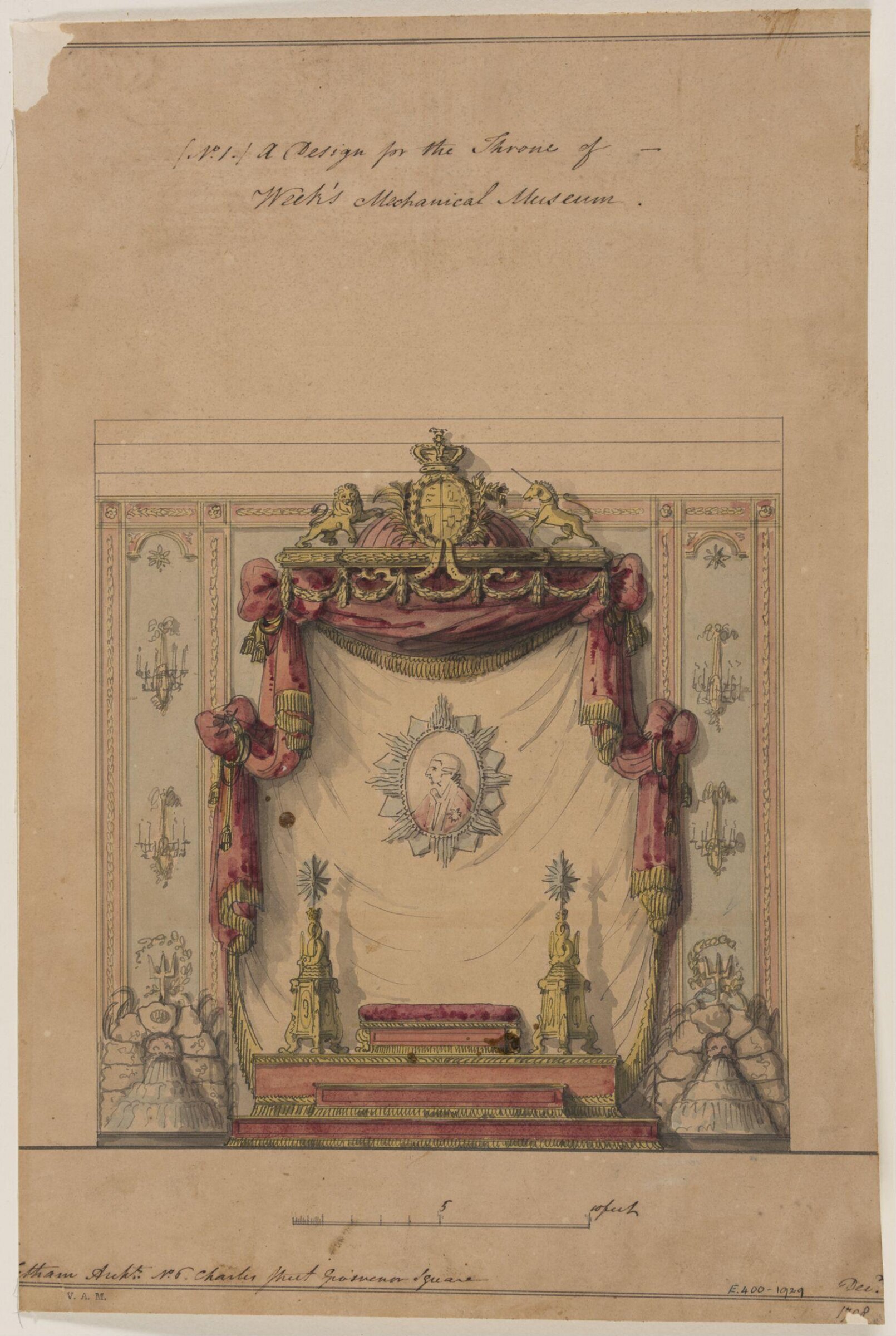 A Miscellaneous Collection of Original Designs, made, and for the most part executed, during an extensive Practice of many years in the first line of his Profession, by John Linnell, Upholsterer Carver & Cabinet Maker. Selected from his Portfolio's at his Decease, by C. H. Tatham Architect. AD 1800., Tatham, 1798