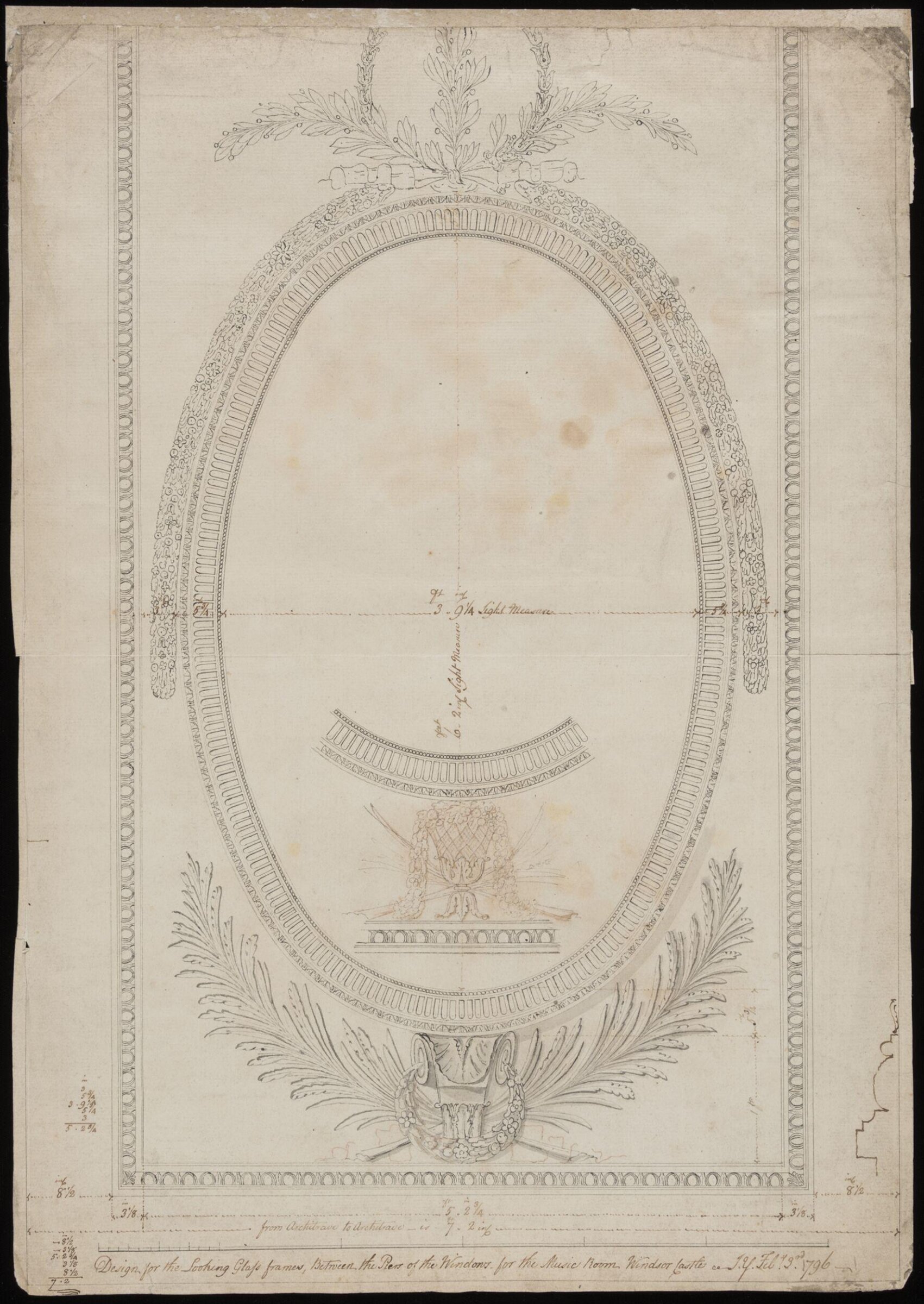 Drawing, John Yenn, 3rd Feb 1796