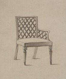 A Miscellaneous Collection of Original Designs, made, and for the most part executed, during an extensive Practice of many years in the first line of his Profession, by John Linnell, Upholsterer Carver & Cabinet Maker. Selected from his Portfolio's at his Decease, by C. H. Tatham Architect. AD 1800. thumbnail 1