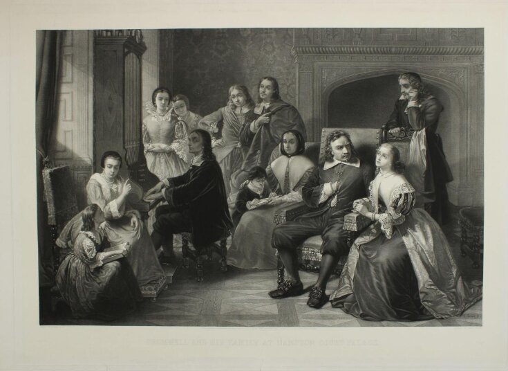 Cromwell and his family at Hampton Court top image