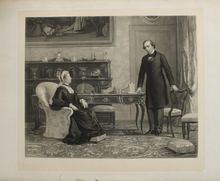 Disraeli in audience with Queen Victoria top image