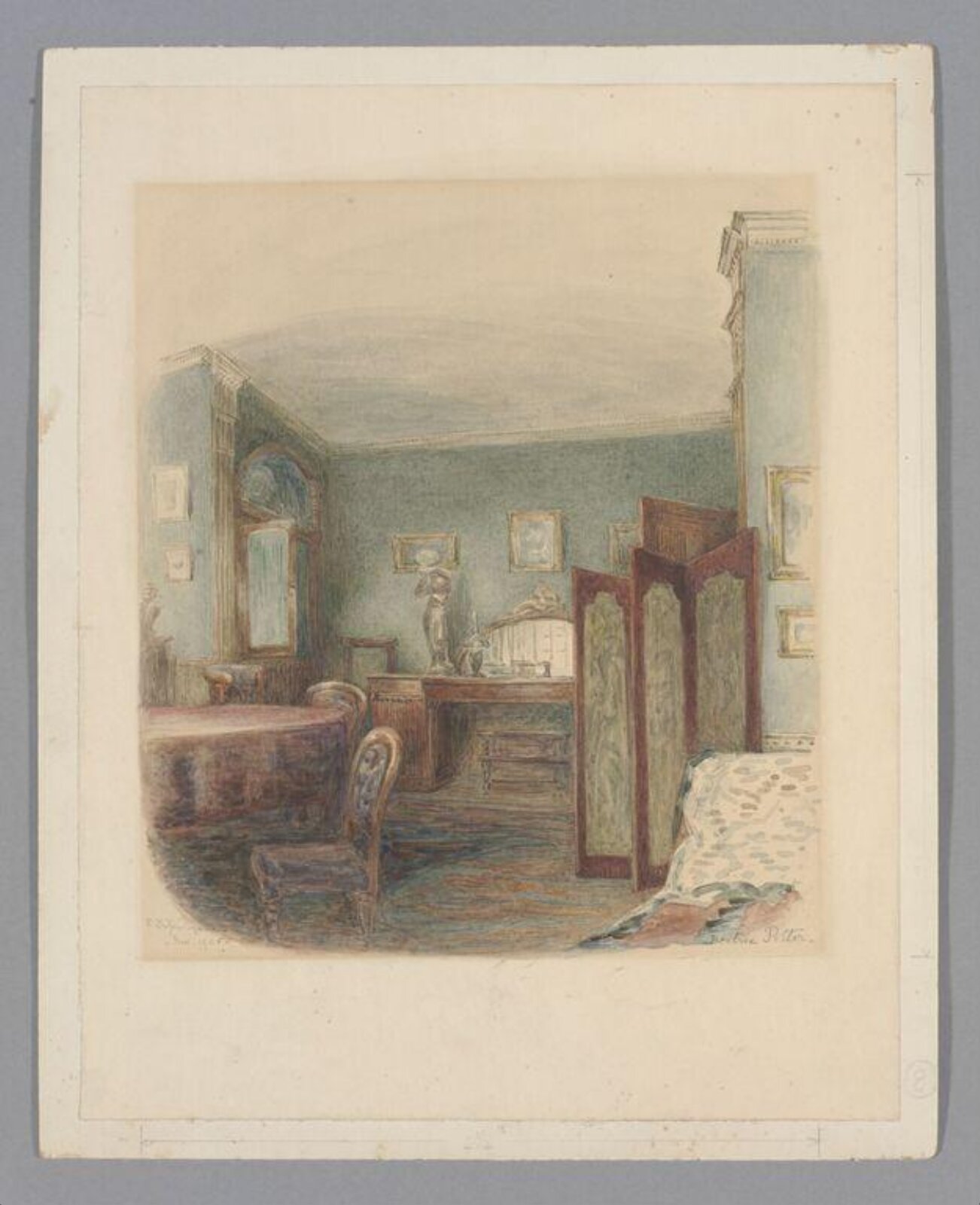 Watercolour, Beatrix Potter, November 1905