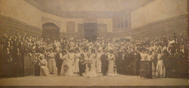 The cast of Trial by Jury at the Ellen Terry Benefit, Theatre Royal Drury Lane, 12 June 1906 top image