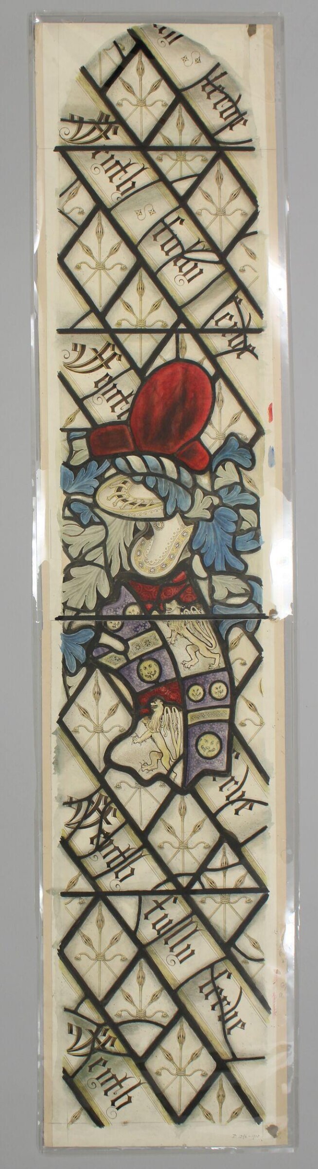 Stained glass panel at Ockwells Manor, Bray, Berkshire, A.A. Bradbury, ca. 1890-1903