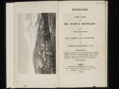 Memoirs of the life of Sir Joshua Reynolds : with some observations on his talents and character