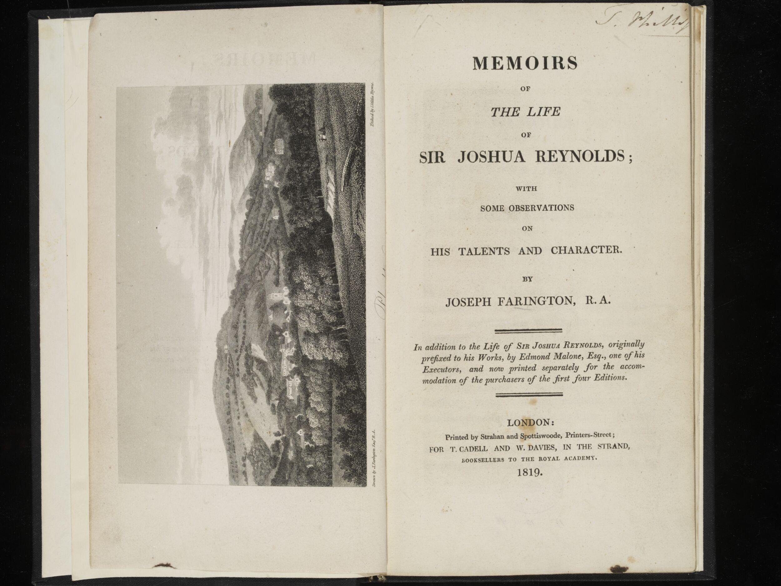 Memoirs of the life of Sir Joshua Reynolds : with some observations on his talents and character