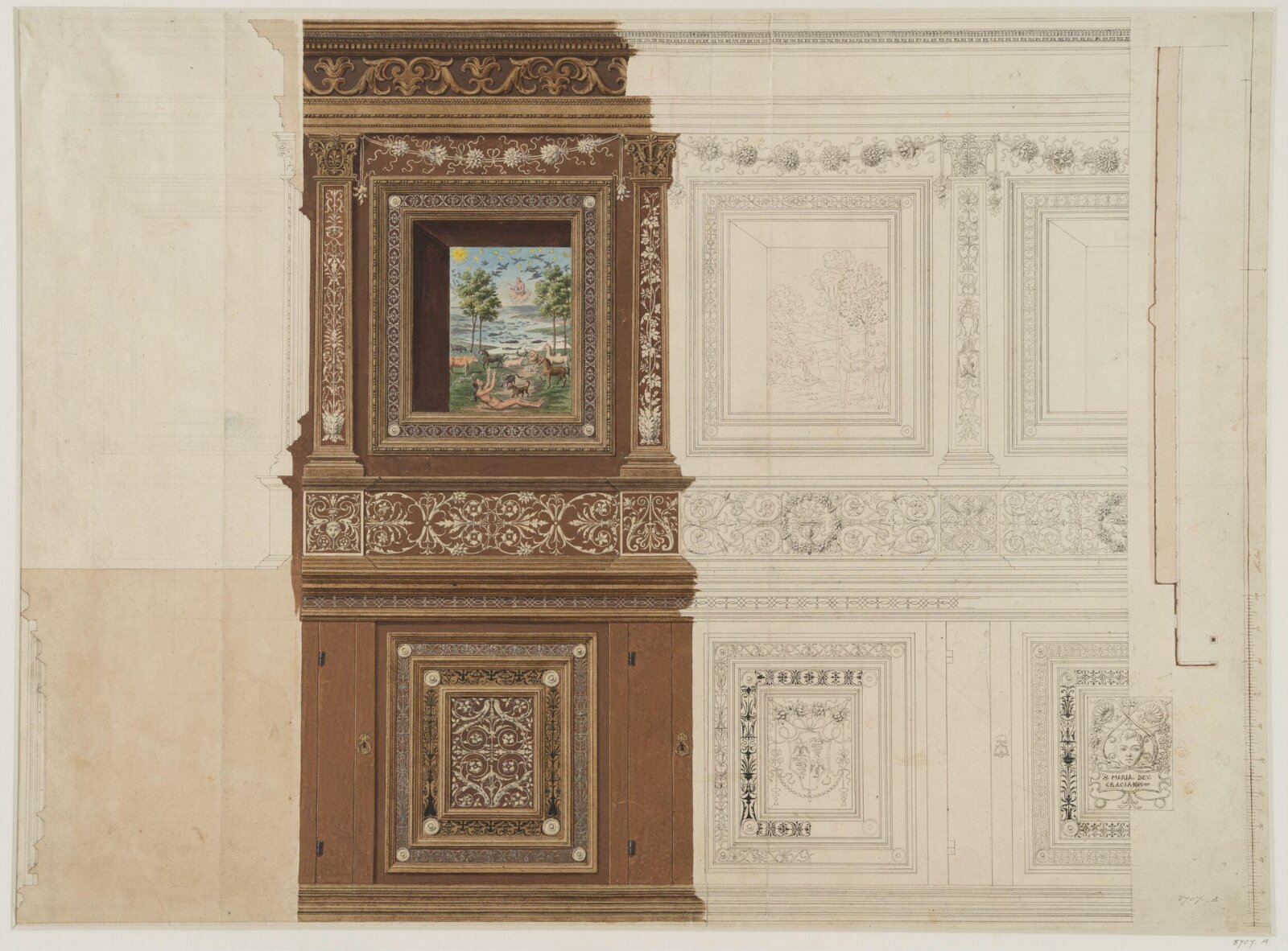 Drawing, Ludwig Wilhelm Heinrich Gruner, c. 1821-1882