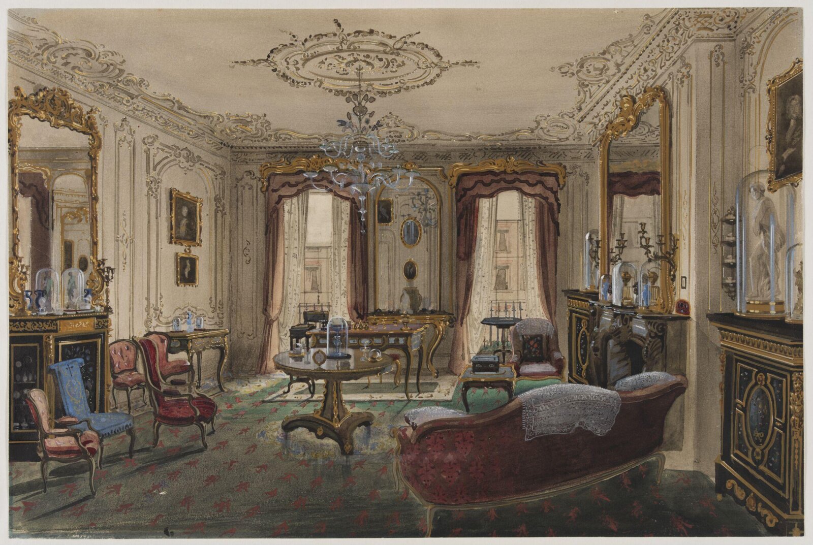 Watercolour, Samuel Rayner, ca. 1855