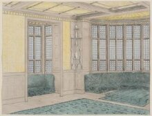 Perspective design for the billiard room at No.1 Holland Park thumbnail 1
