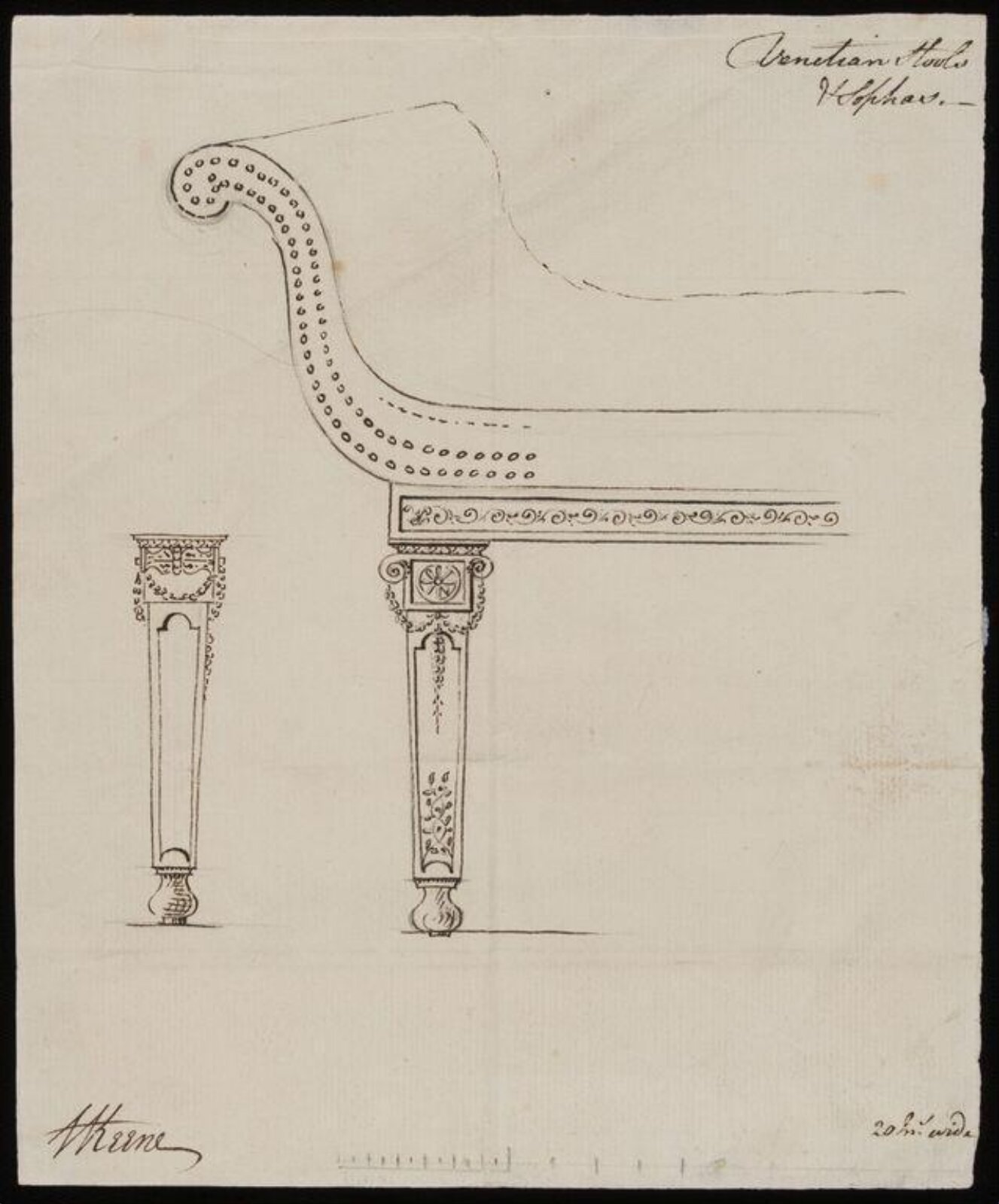 Drawing, Henry Keene, mid 18th century