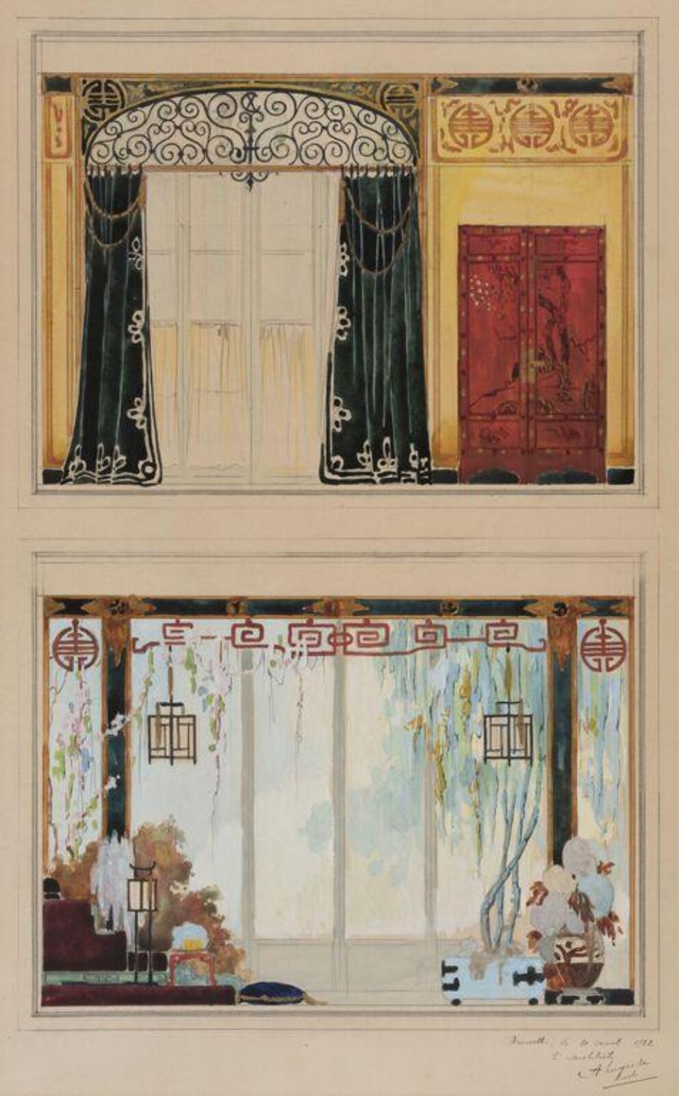 Drawing, A Lagache, 20/08/1922