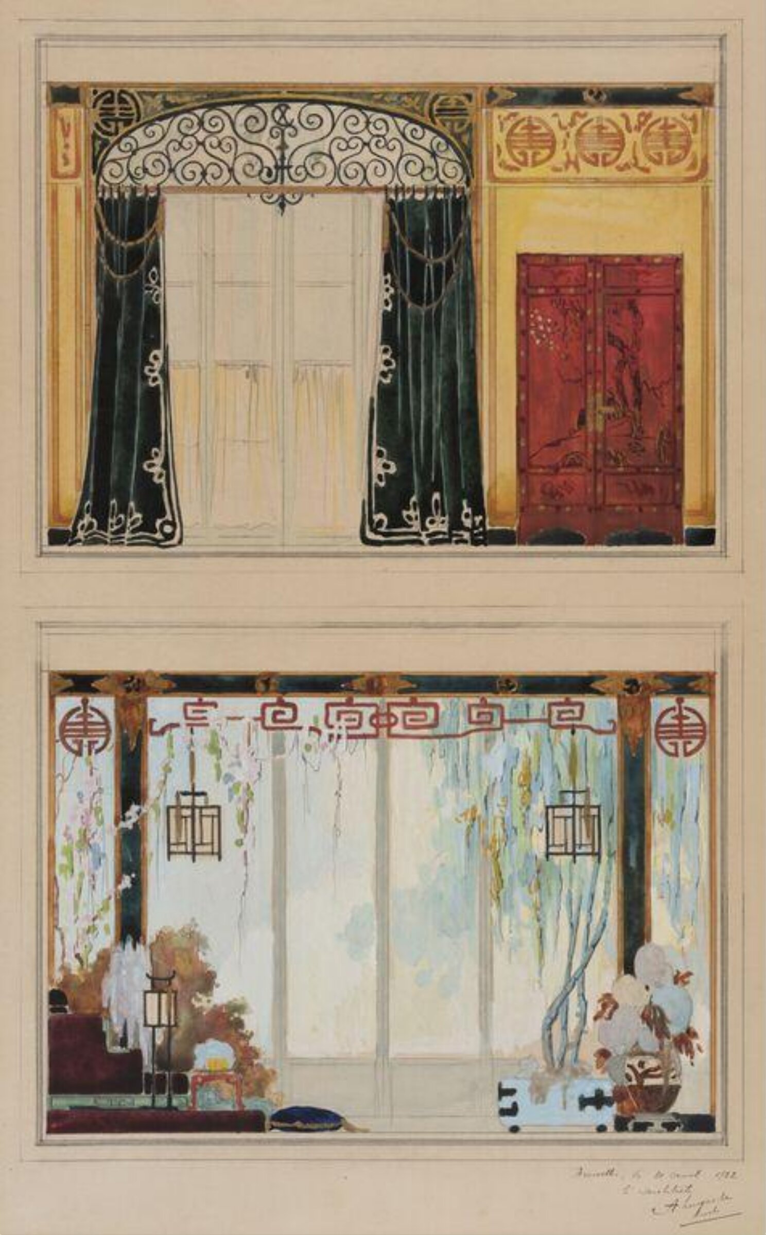 Drawing, A Lagache, 20/08/1922