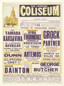 London Coliseum poster, 1922 thumbnail 1