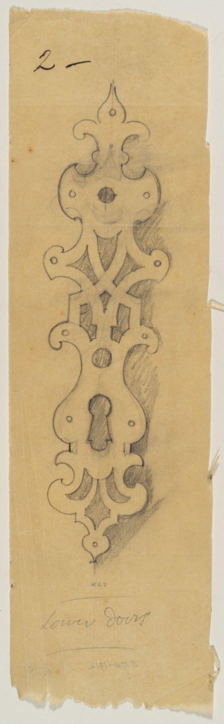 Ornament and inlay for furniture, John Dibblee Crace, 1860-1900