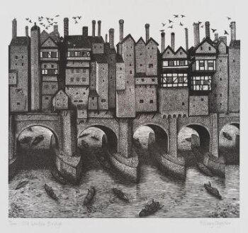 お得セット the from Bridge London Old of View West de Claude Jongh, | 絵画