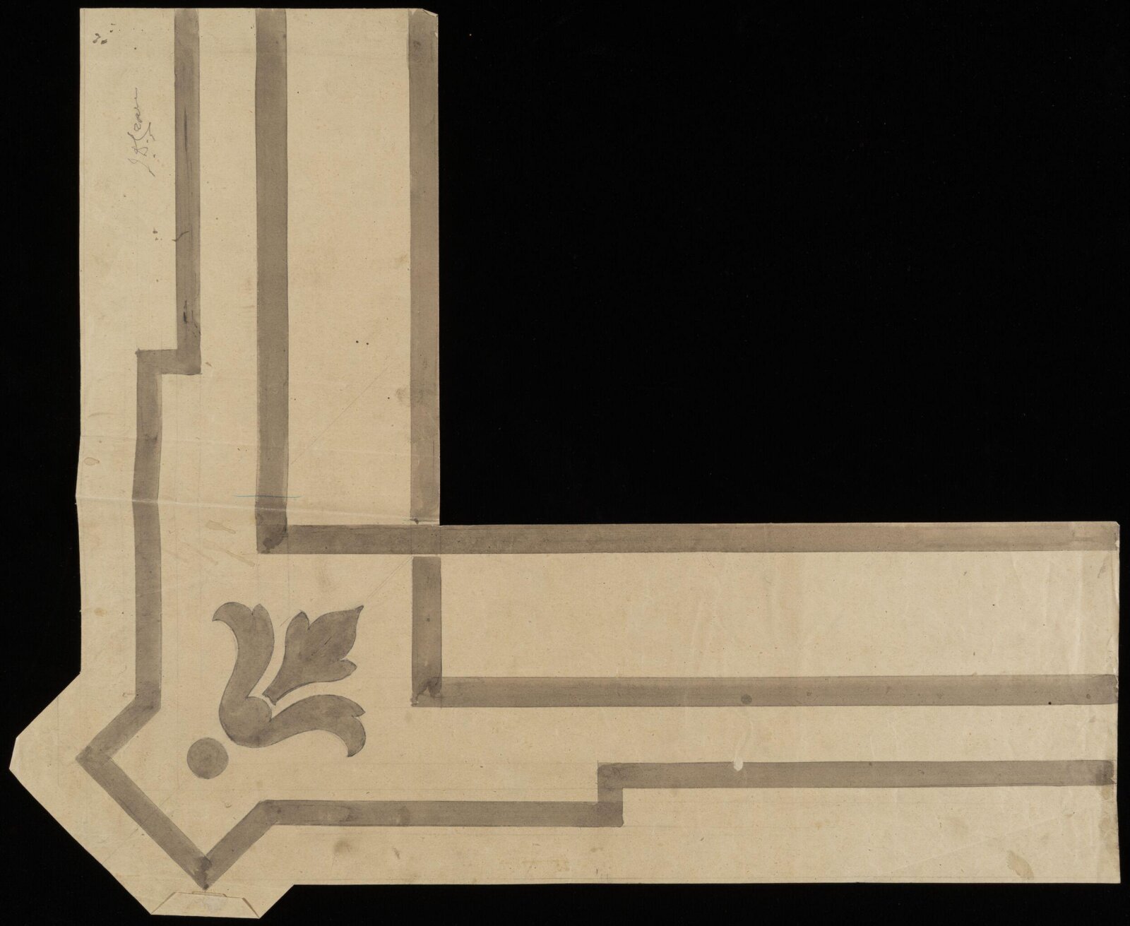 Design for a library table, John Dibblee Crace, 1896