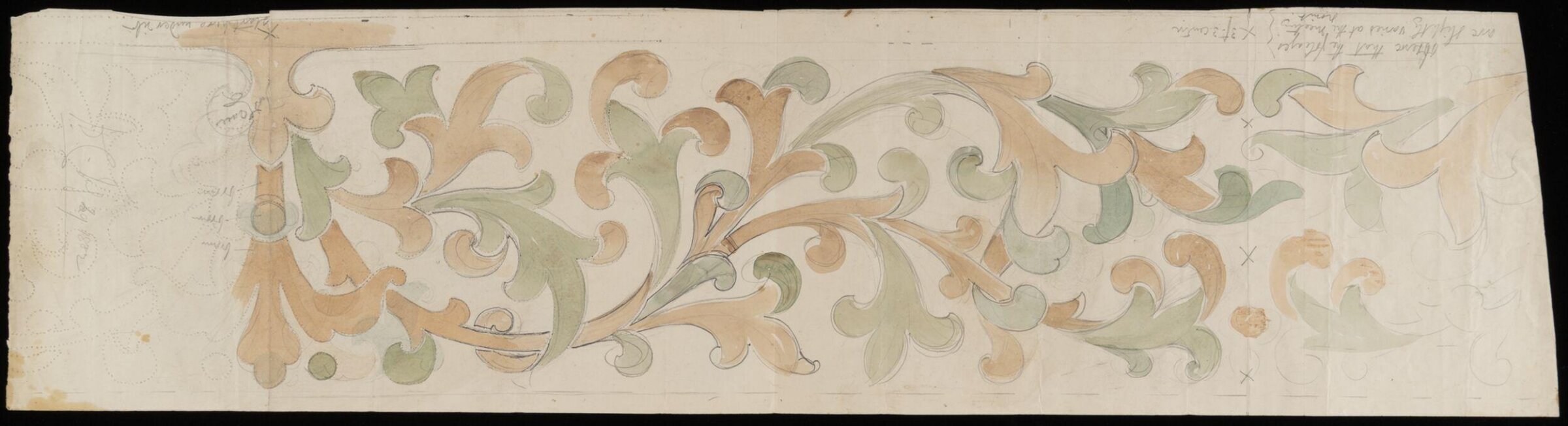 Ornament and inlay for furniture, John Dibblee Crace, 1860-1900