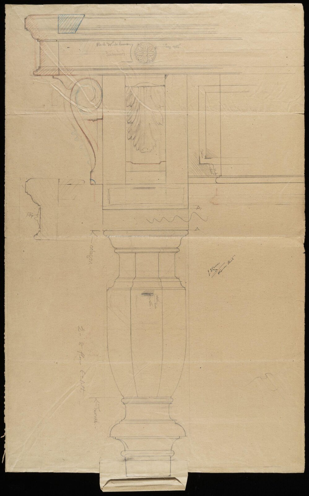 Design for a billiard table, John Dibblee Crace, ca. 1860-1900