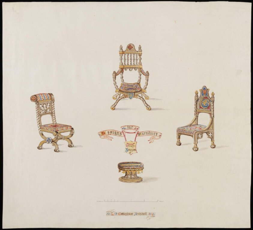 Furniture design — Cottingham, Lewis Nockalls — 1842