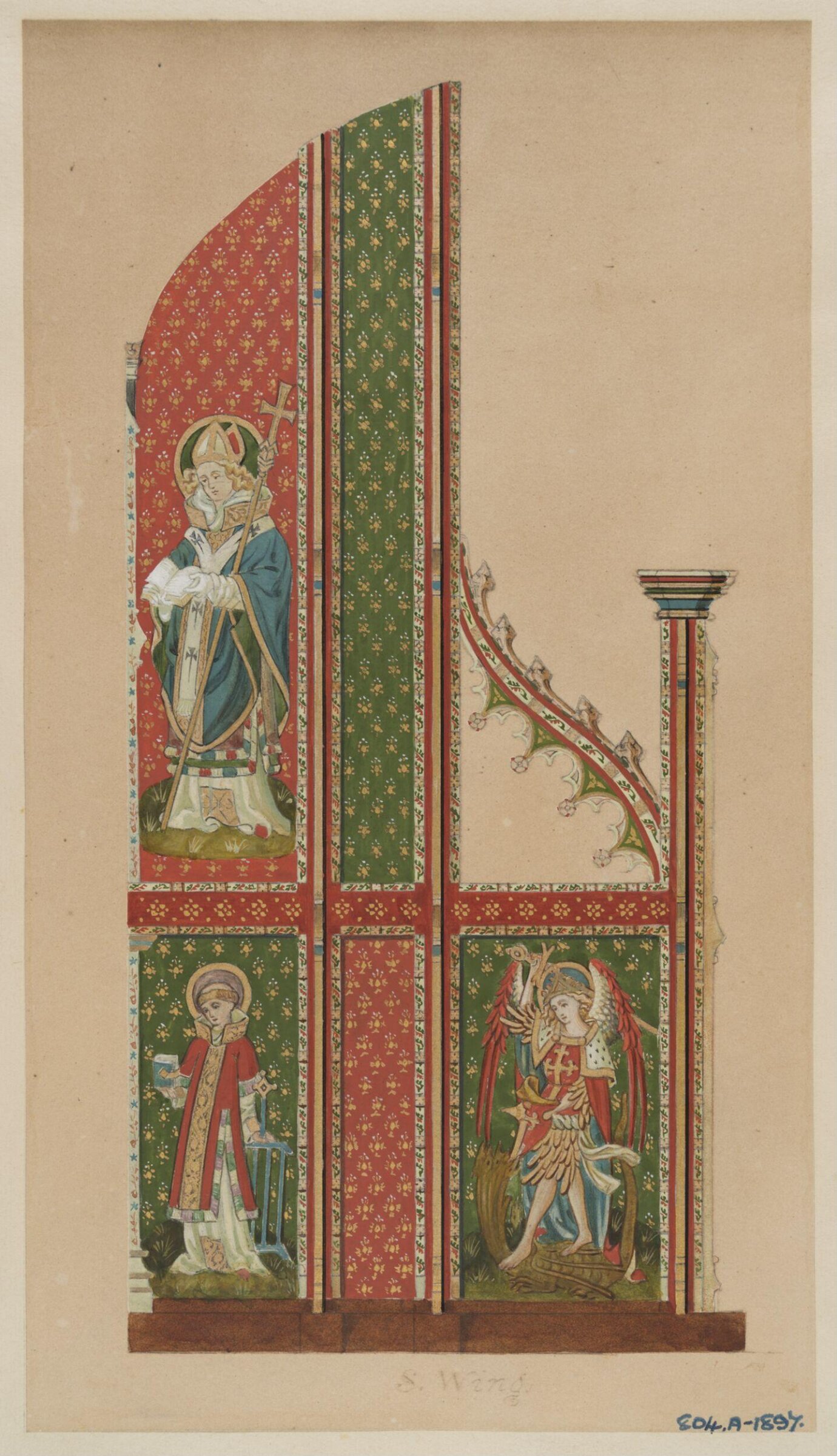 Drawing, William Tarleton Cleobury, c. 1897