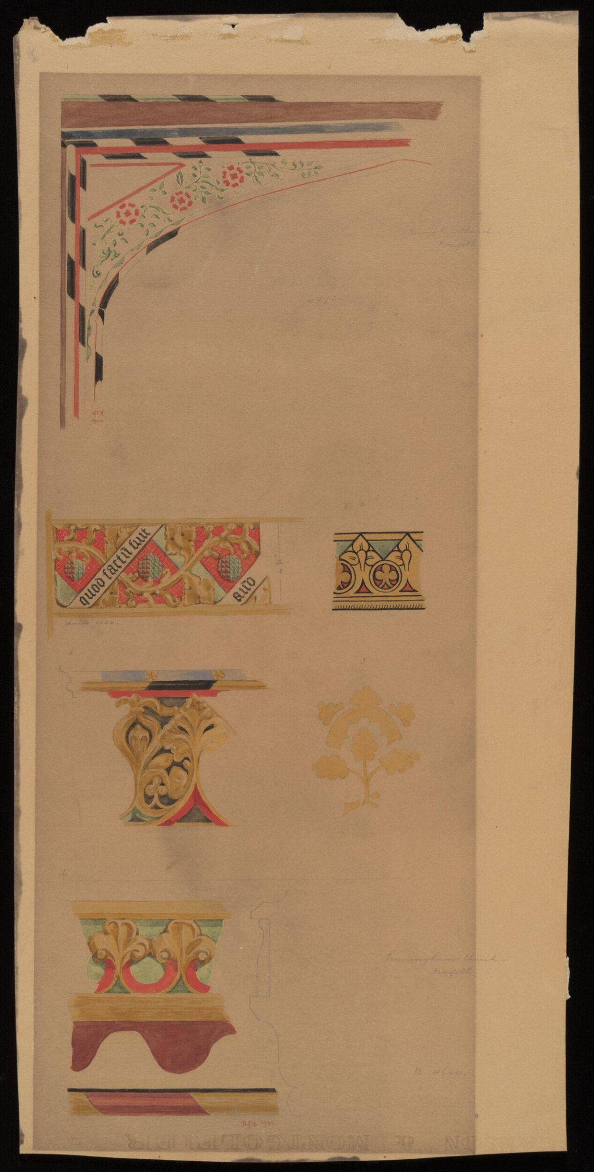 Drawing, Blanche F. Hunter, late 19th-early 20th century