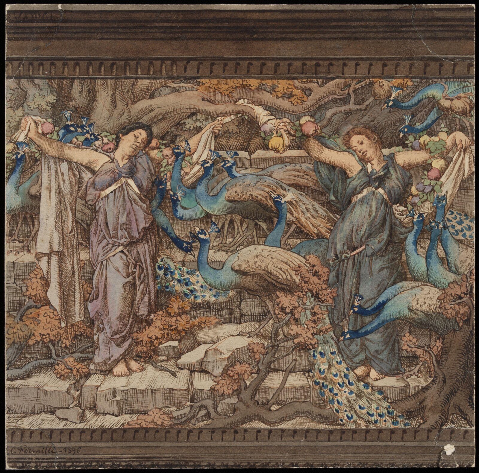 Drawing, Cesare Titus Giuseppe Formilli, 1896