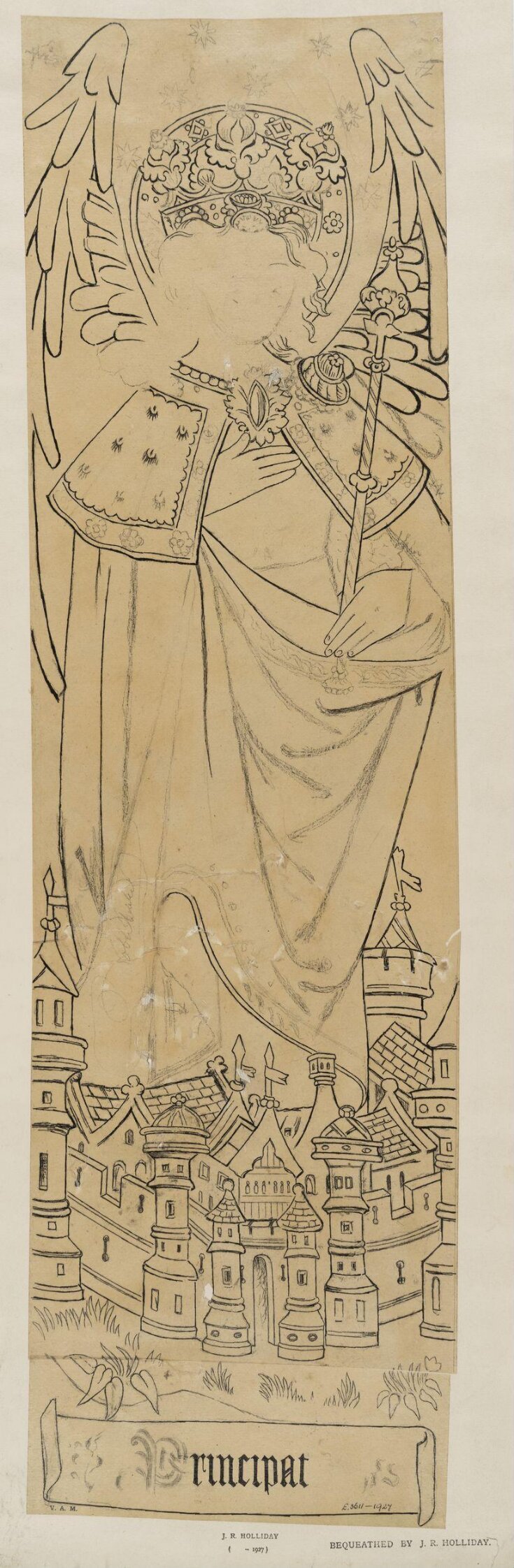 Drawing of a rood screen top image