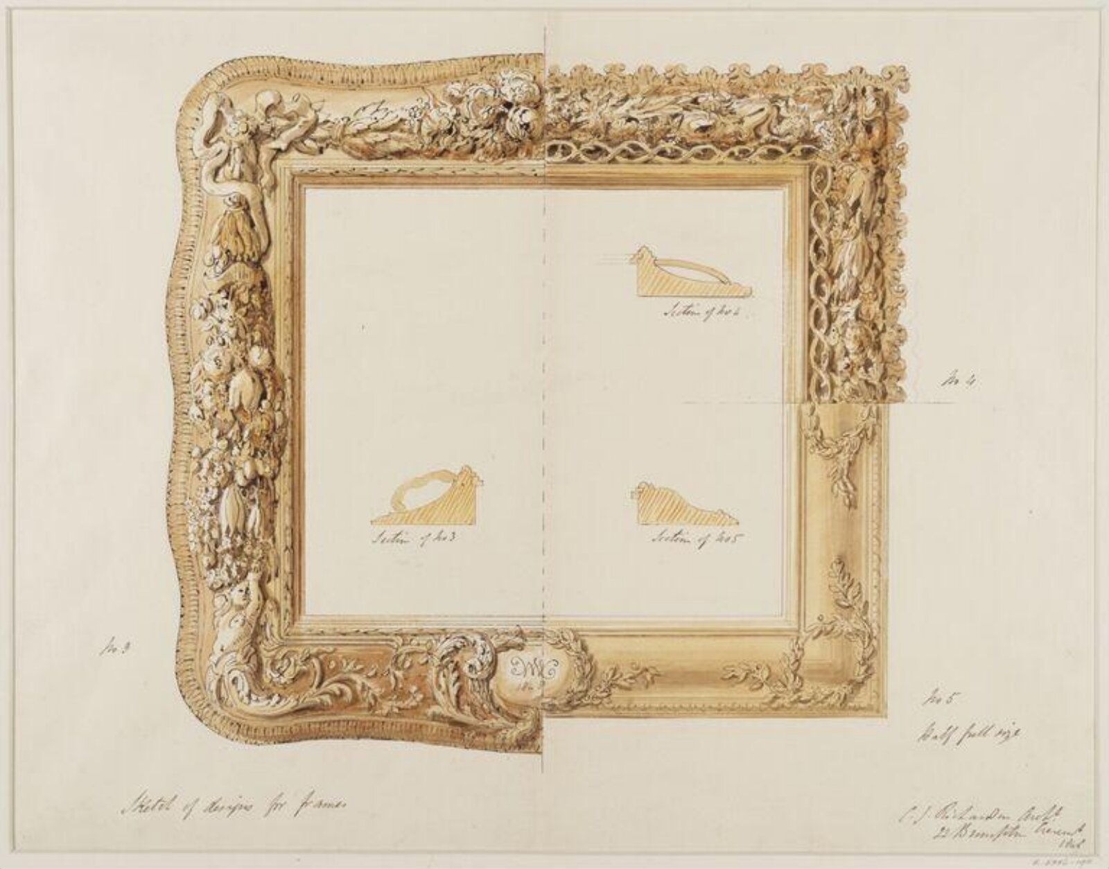 Drawing, Charles James Richardson, 1848
