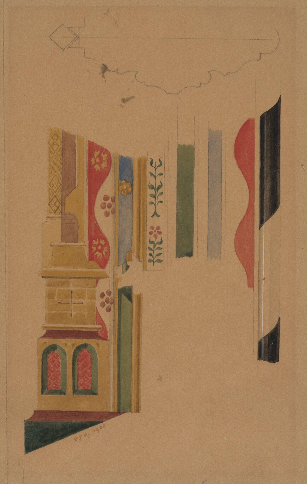 Drawing, Blanche F. Hunter, late 19th-early 20th century