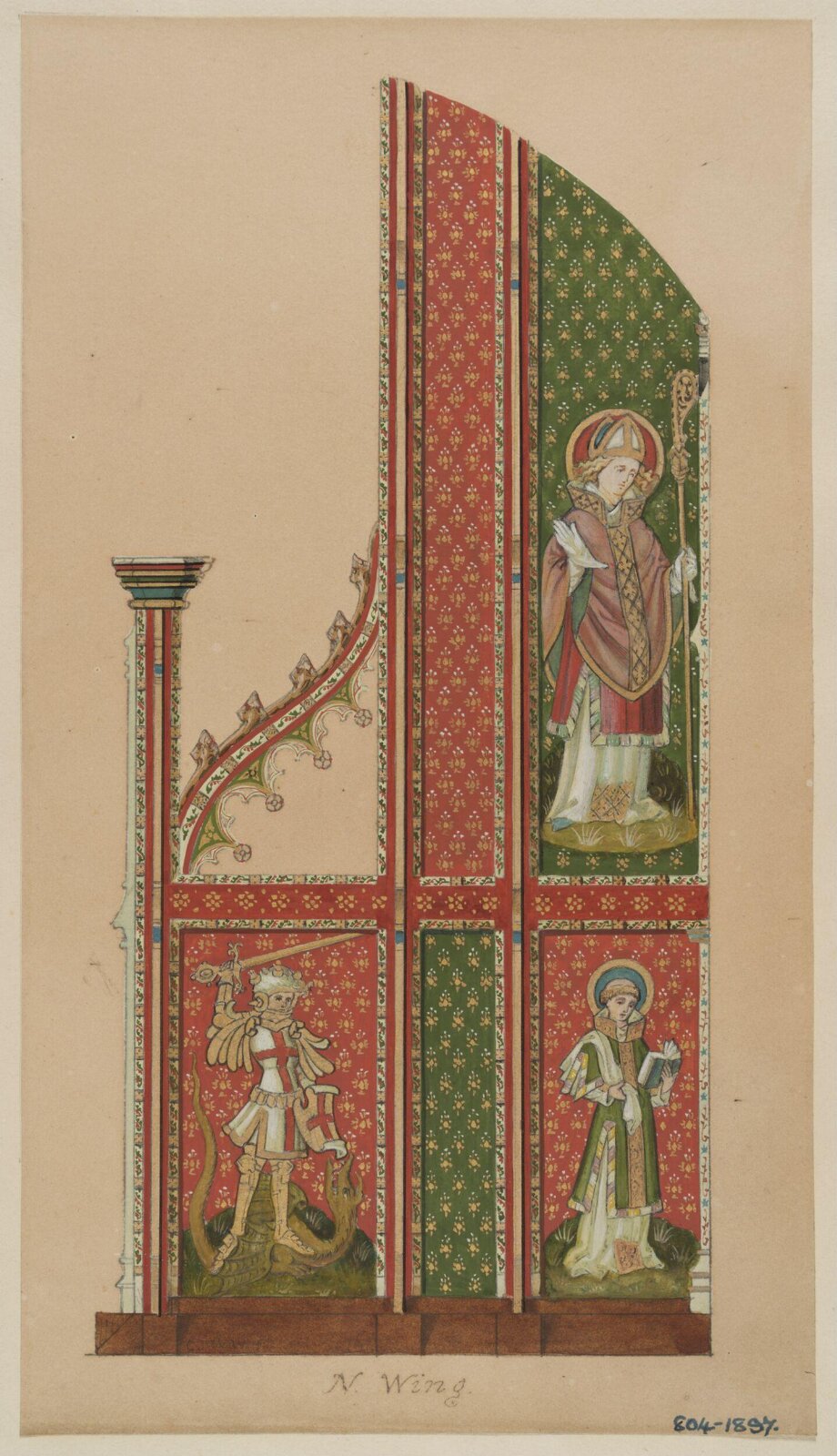 Drawing, William Tarleton Cleobury, c. 1897