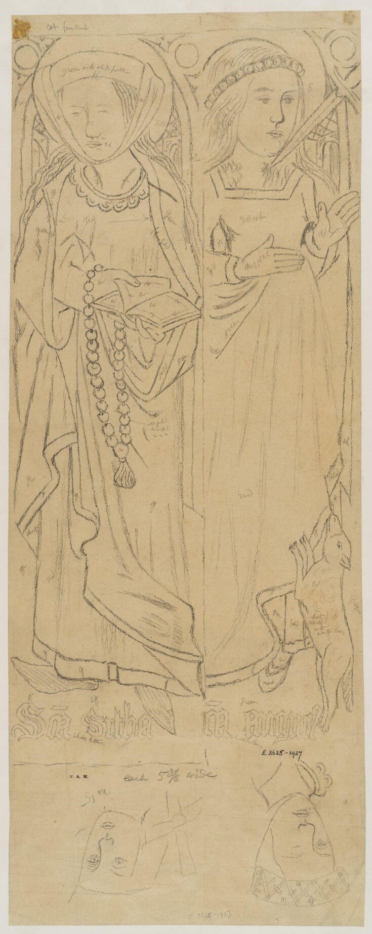 Drawing of a rood screen top image