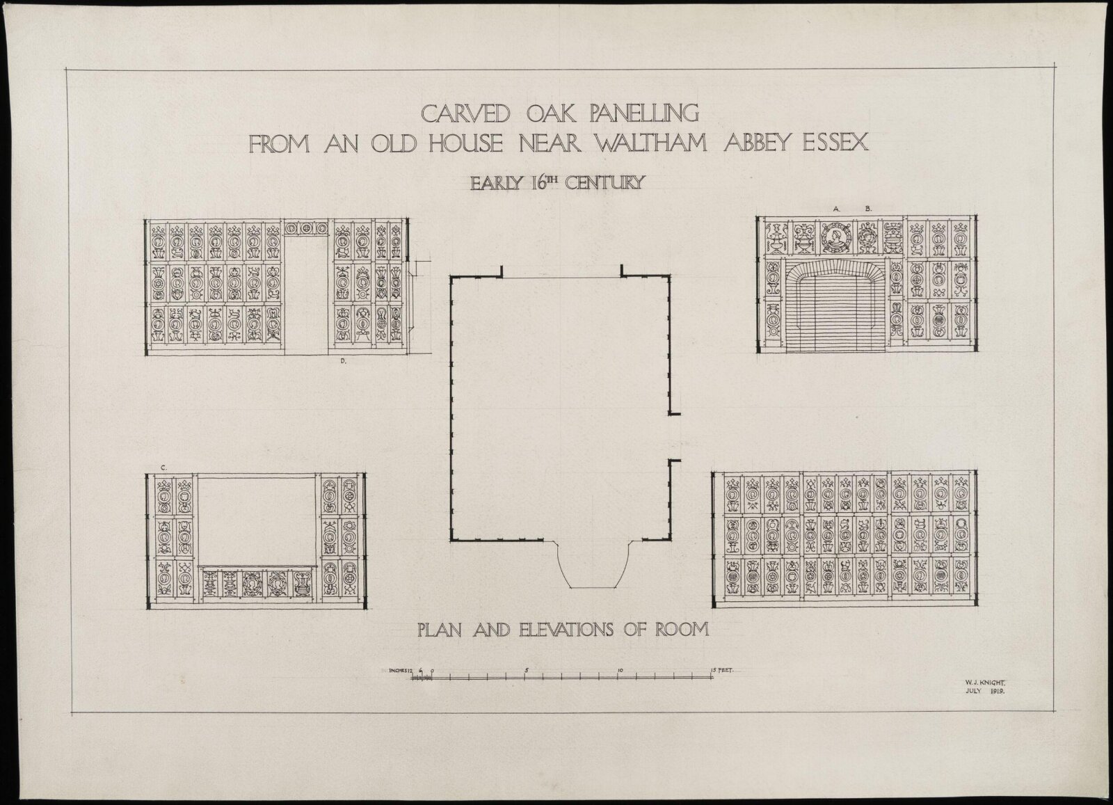 Drawing, W.J. Knight, July 1919