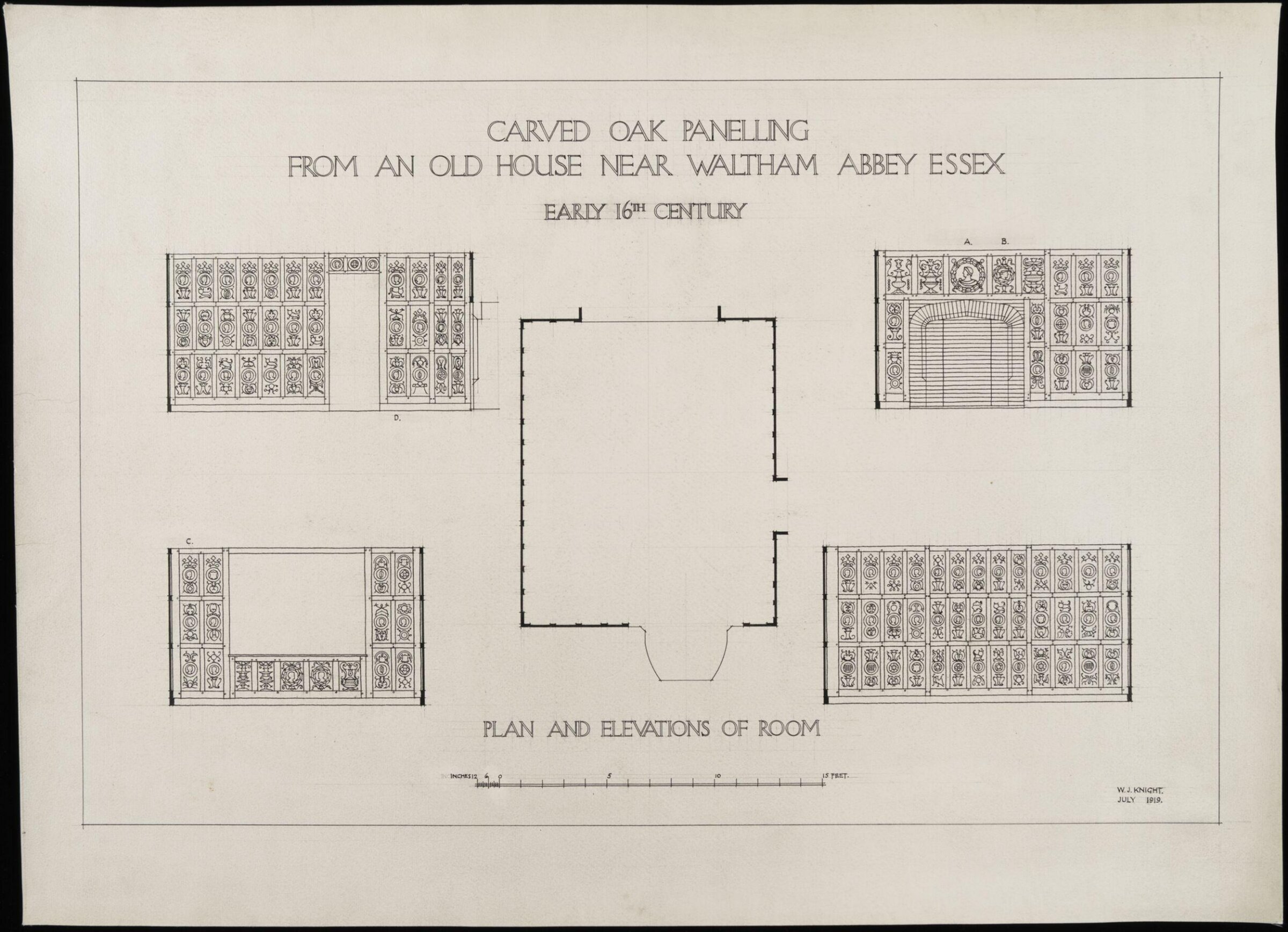 Drawing, W.J. Knight, July 1919
