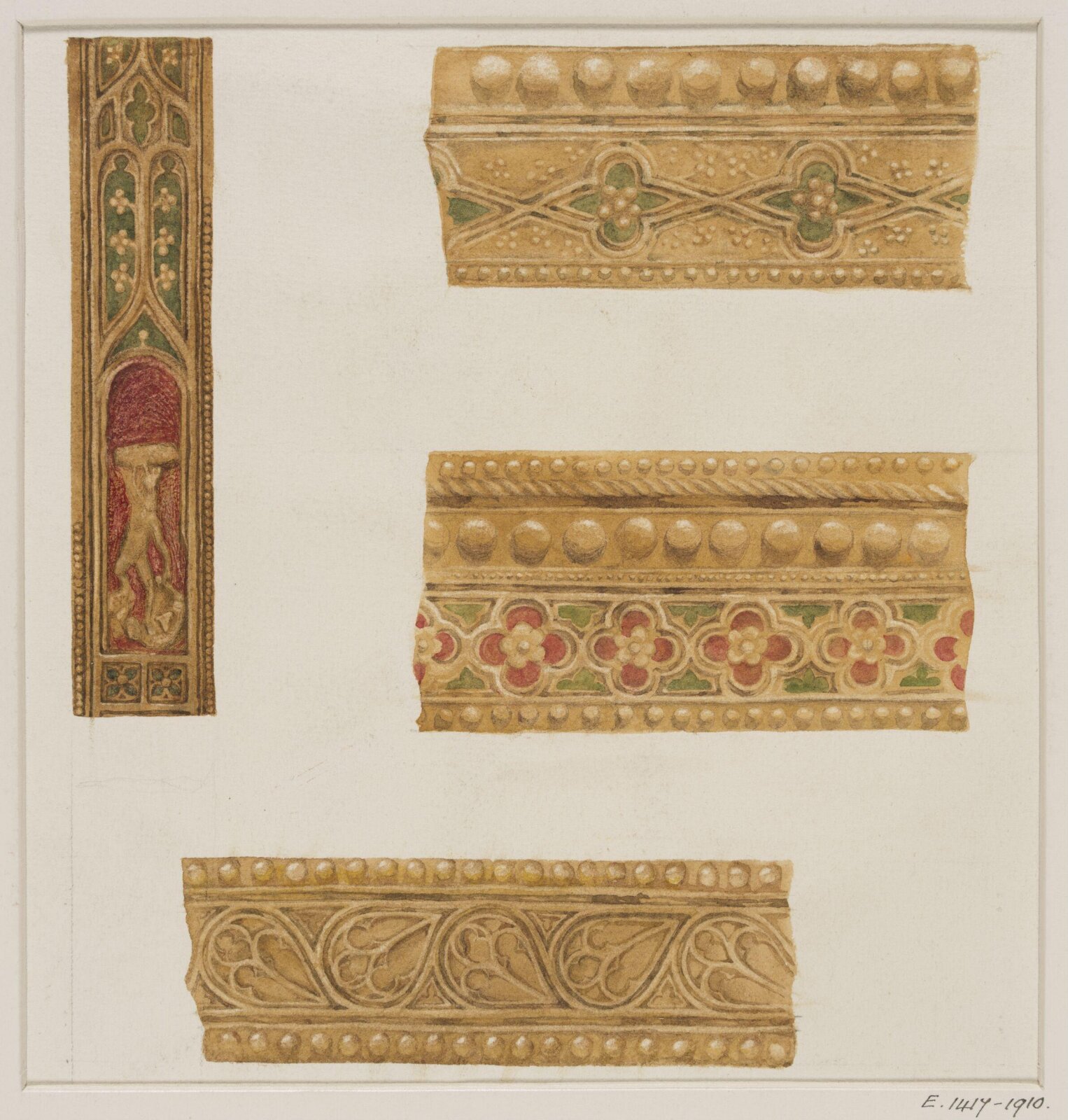 Watercolour, Ernest William Tristram, ca.1900