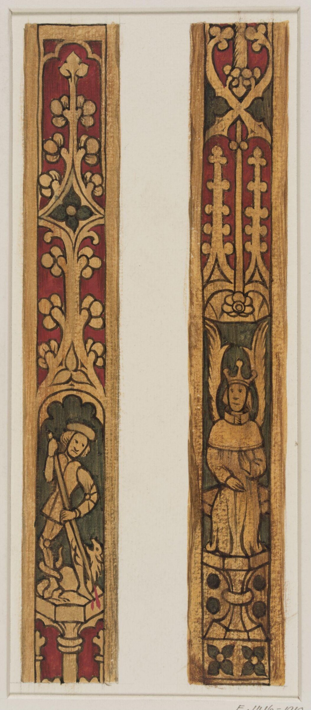 Watercolour, Ernest William Tristram, ca.1900