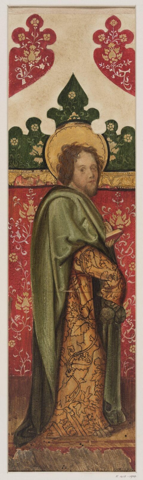 Watercolour, Ernest William Tristram, ca.1900