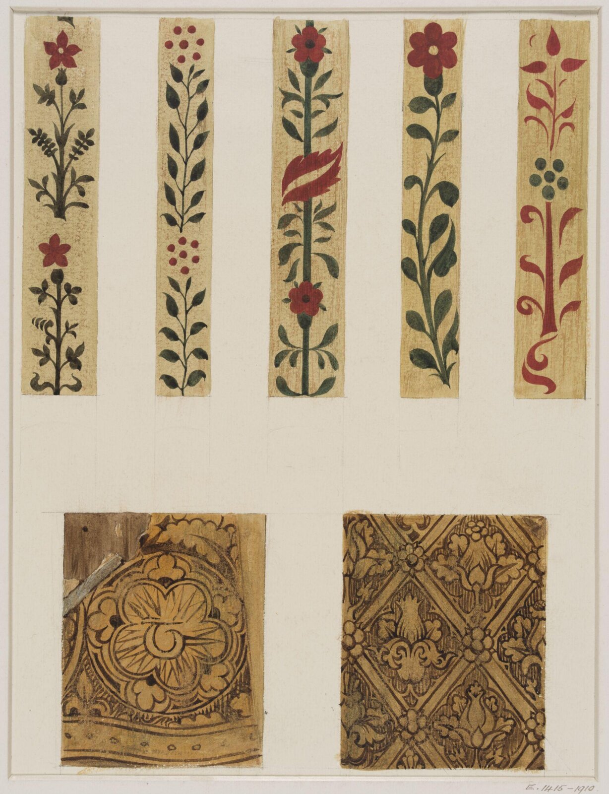 Watercolour, Ernest William Tristram, ca.1900