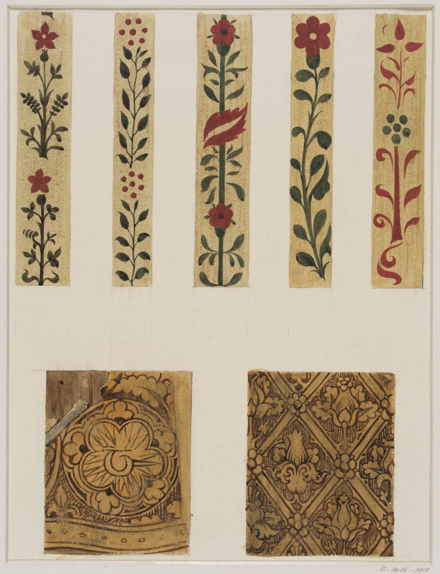 Watercolour, Ernest William Tristram, ca.1900