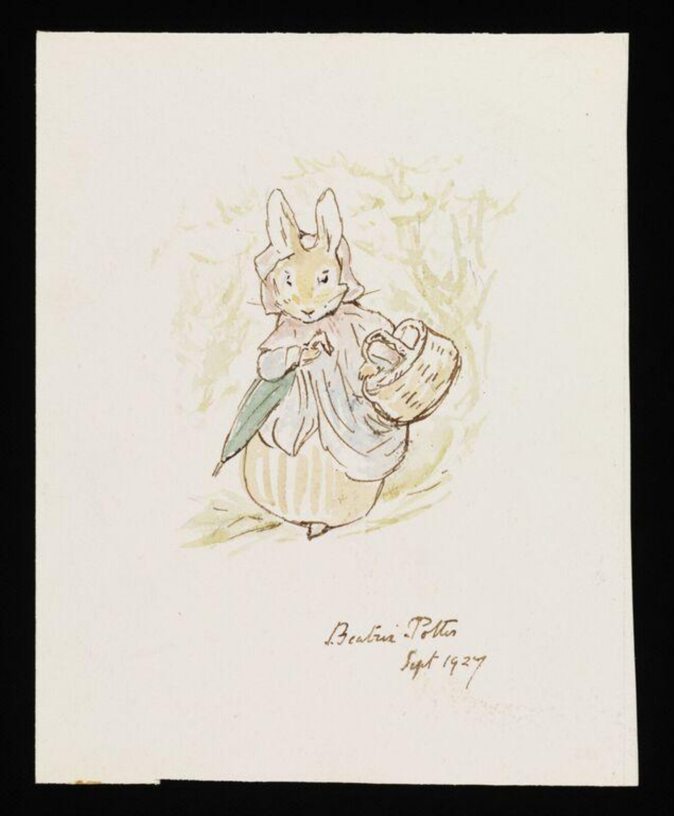 Watercolour, Beatrix Potter, September 1927