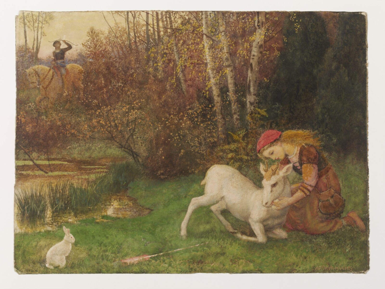 The White Hind, Arthur Hughes, ca. 1870