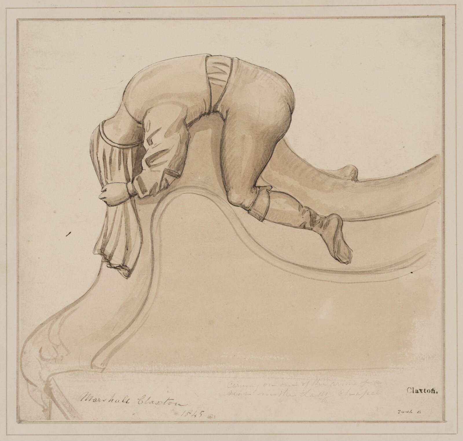 Drawing, Marshall Claxton, 1845