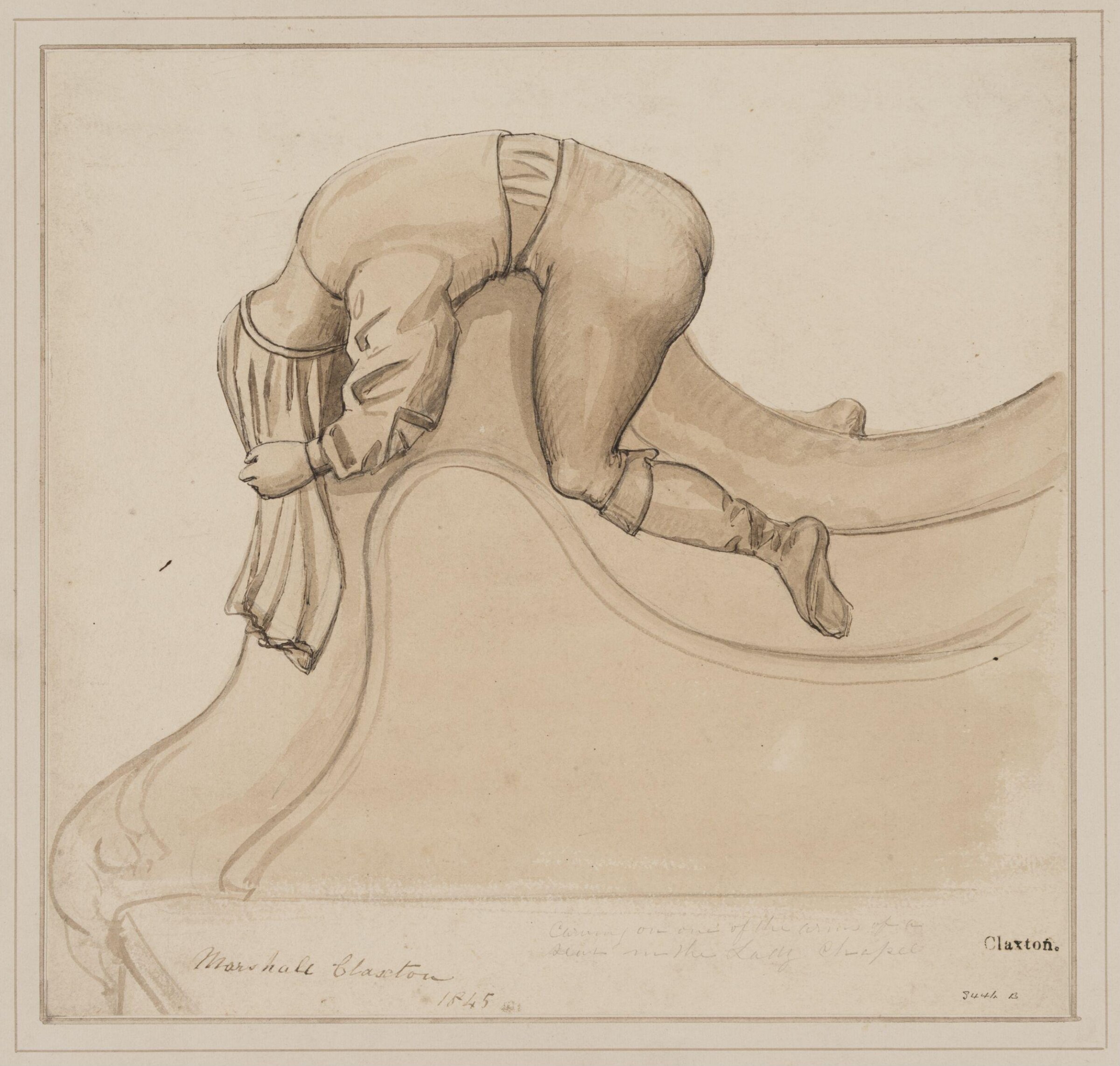 Drawing, Marshall Claxton, 1845